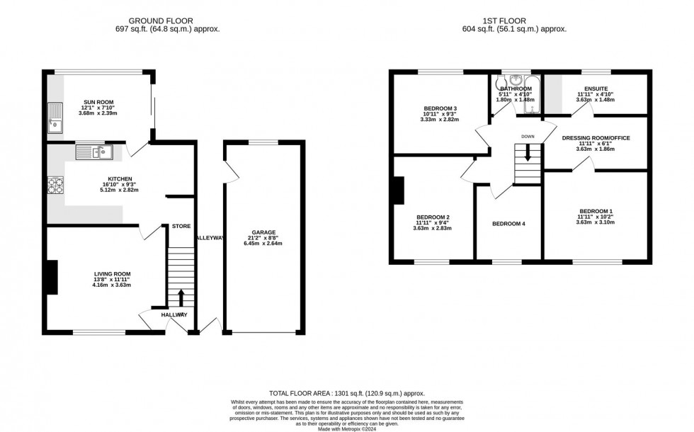 Floorplan for Needham Road, Arnold, Nottingham