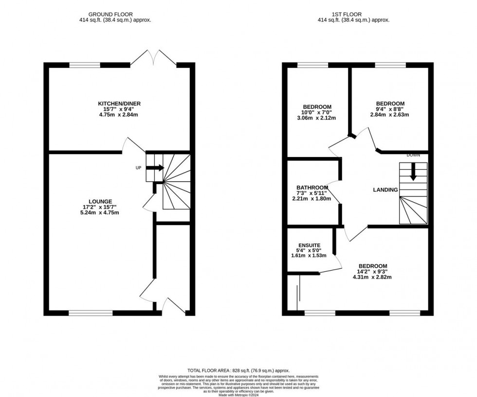 Floorplan for Woodhouse Gardens, Ruddington, Nottingham