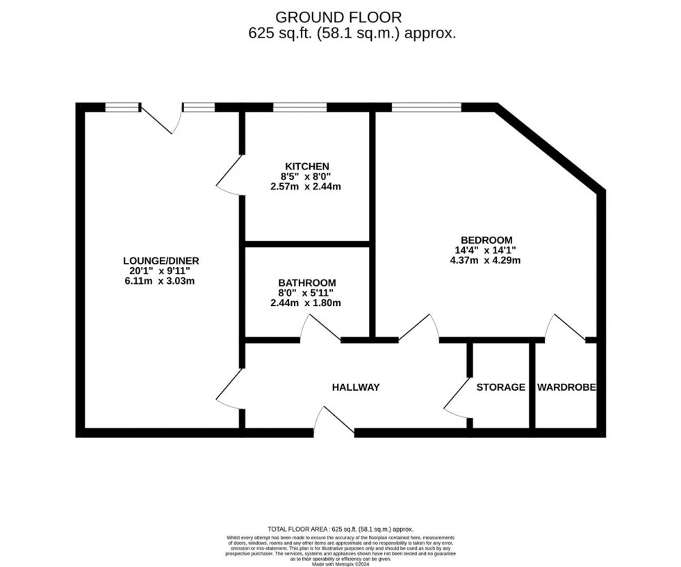 Floorplan for Manor Lodge, Manor Park, Ruddington