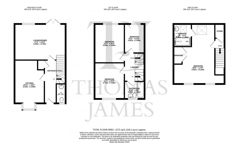 Floorplan for Daffodil Gardens, Edwalton, Nottingham