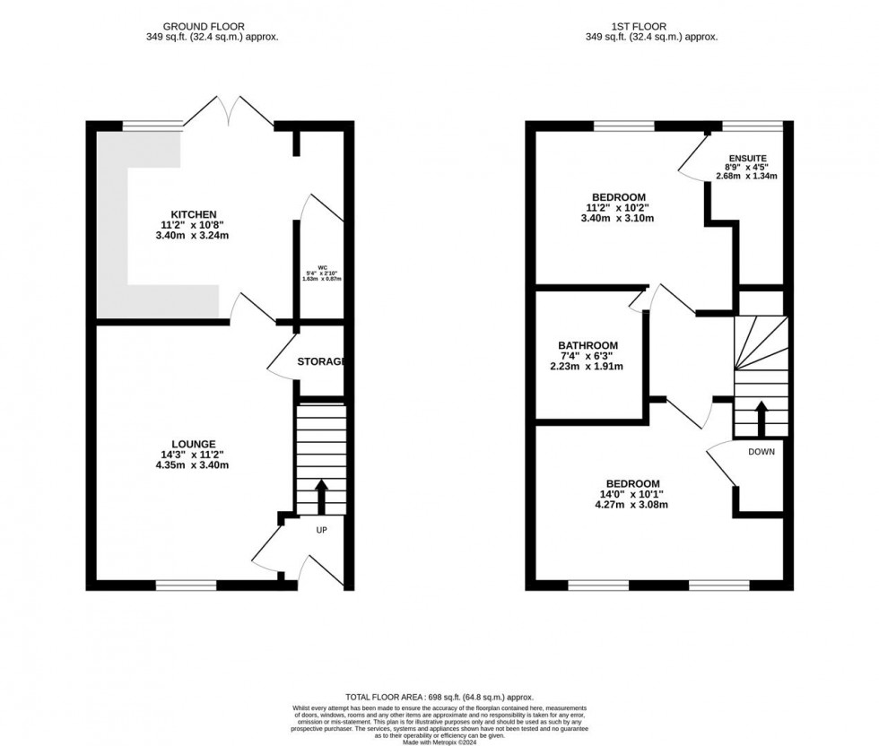 Floorplan for Astill close, Keyworth