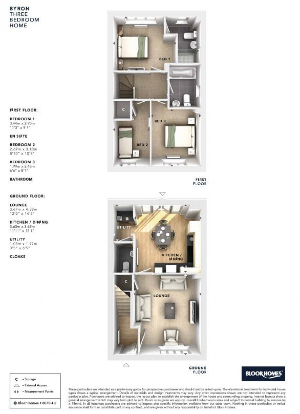 Floorplan for Fairham Green, Ruddington