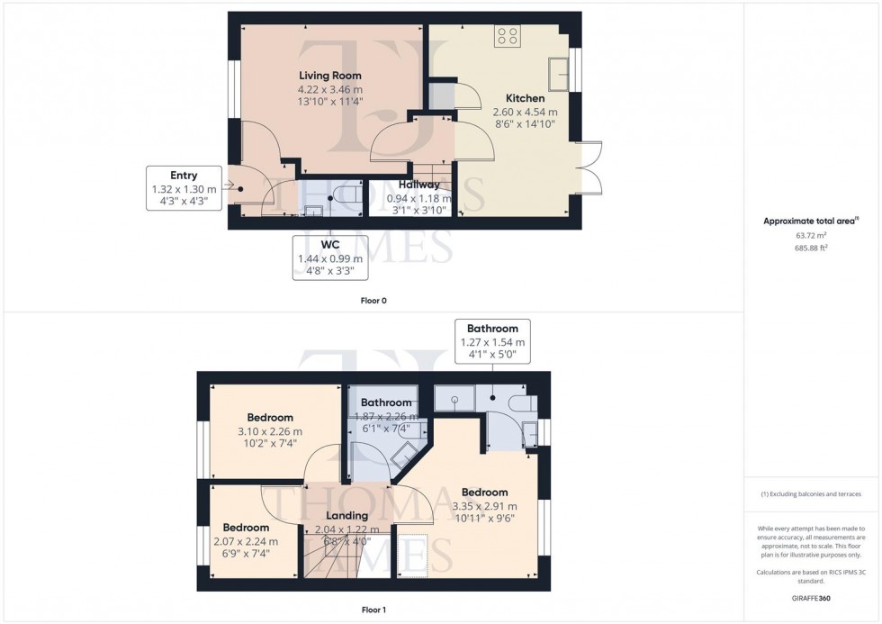 Floorplan for Marshall Drive, Ruddington, Nottingham