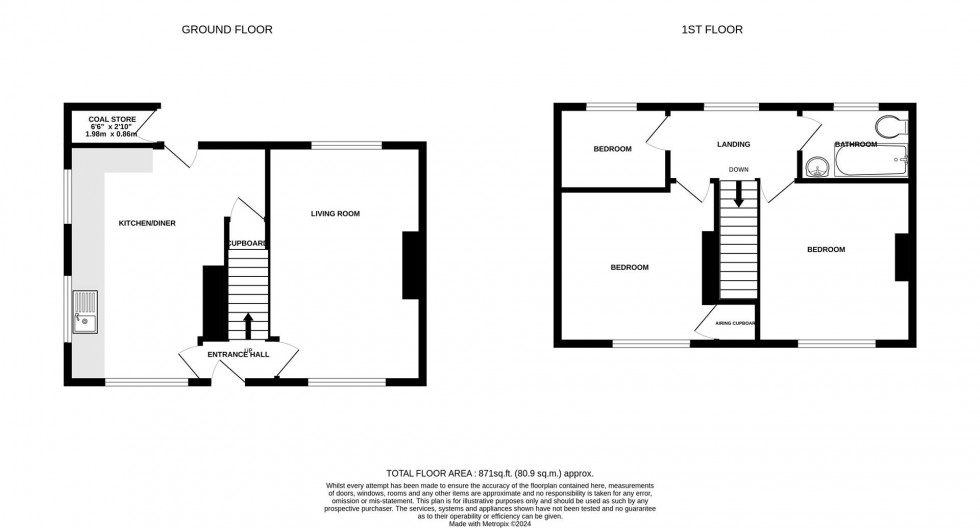 Floorplan for Droversdale Road, Bircotes, Doncaster