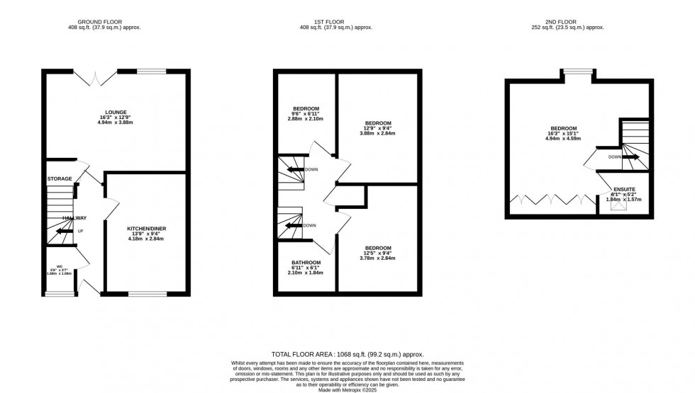 Floorplan for Marshall Drive, Ruddington, Nottingham