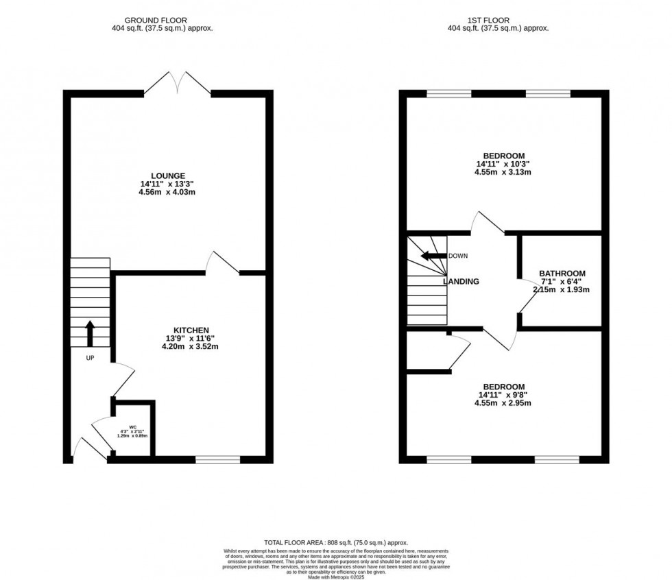 Floorplan for Lewins Close, Twyford, Melton Mowbray