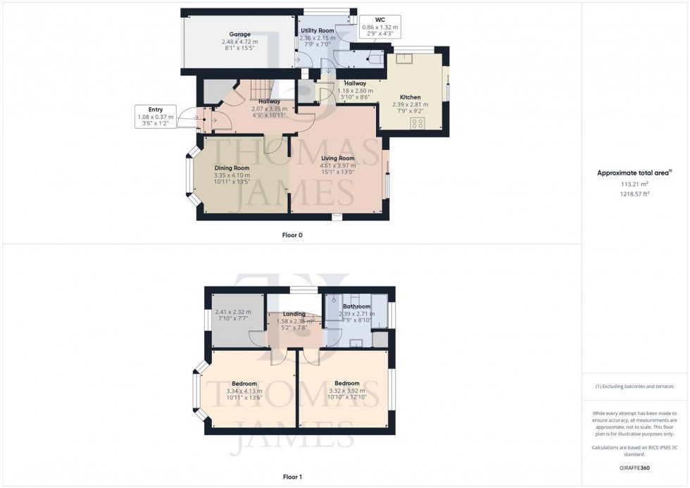 Floorplan for Blakeney Road, Radcliffe-On-Trent, Nottingham