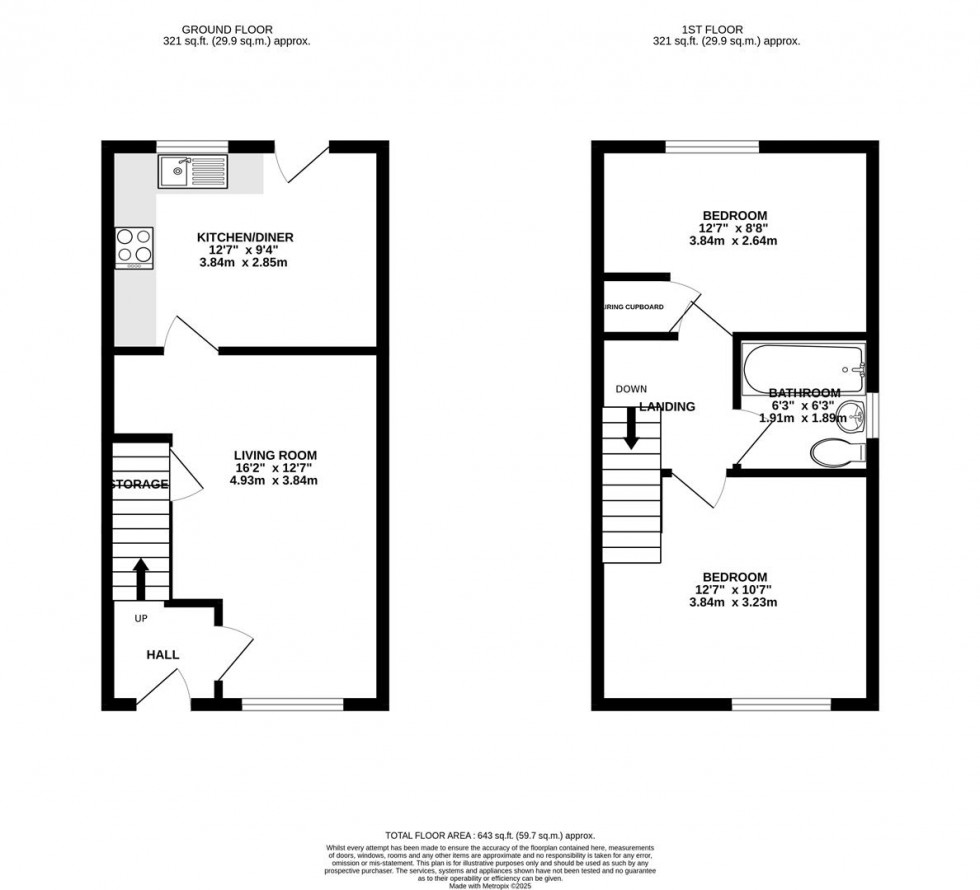 Floorplan for Woodyard Lane, Whetstone, Leicester