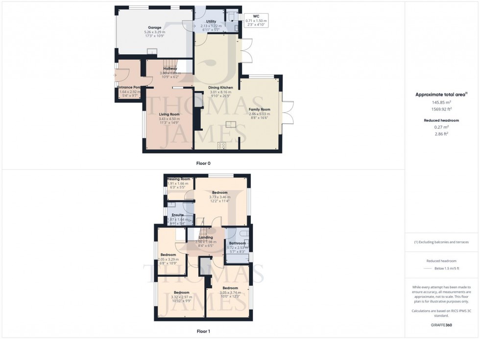 Floorplan for Firdale, Cotgrave, Nottingham